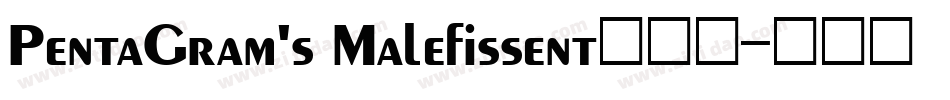 PentaGram's Malefissent手机版字体转换